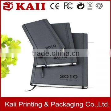 strict quality control embossed notebook PU leather cover factory in China