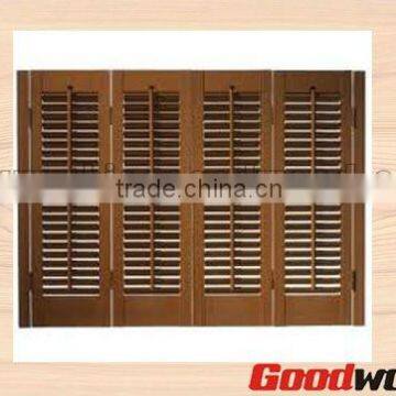 Vertical Wood Plantation Shutters