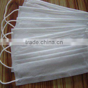 Disposable White Non-woven Ear-loop Face Mask