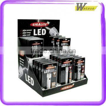 LED Gig Alite Handheld Power Light Hook Cardboard Display Stand