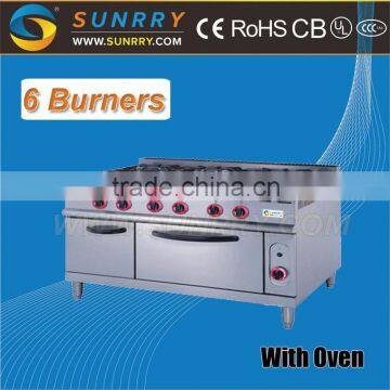 Commercial Gas Range With 6 Gas Burner Cooking Range (SUNRRY SY-GB900C-1) photo-2