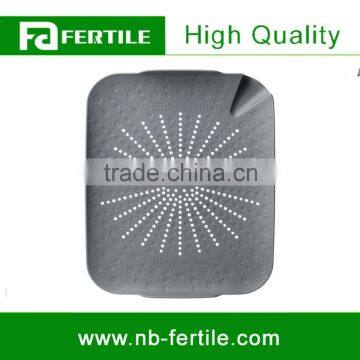 WFZ123573 Food Strainer Wash Peel Prepare Kitchen Utensil Sink Station Grey Flat Colander