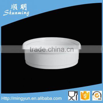 White plastic soup bowl