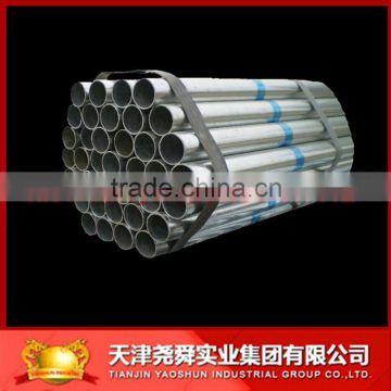 1mm thickness Pregalvanized round steel pipe tube