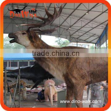 Animatronic animal megaloceros from ice age 3.5 meters long