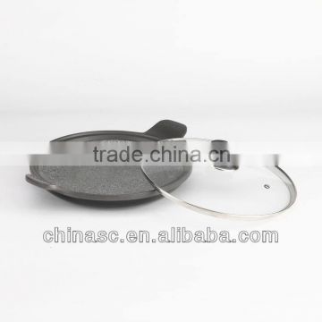 Fry pan with induction die cast aluminum fry pan non-stick frying pan