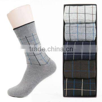 High quality classic grey checked fabric bamboo sock with heel and toe reinforced, bamboo fiber socks, bamboo socks wholesale