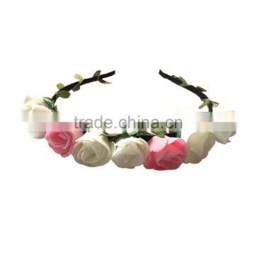 Best selling top popular flower headband crown H4047