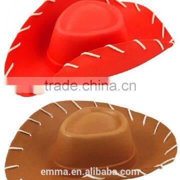 Top new fashion style cowgirl hat pretty design red cowboy hat HT2072