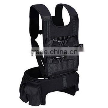 Black Superb Flexible Multi-functional Drone Harness Backpack Shoulder Strap with Waist Battery Socket Pack