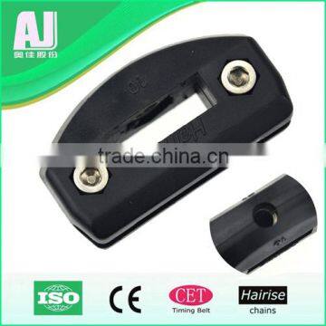 Adjustable conveyor side guide rail single clamp connection part