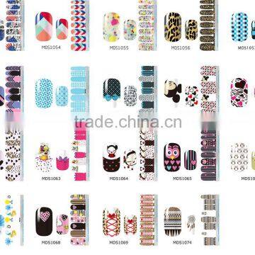 Newest Polish Nail Patch/nail Art Stickers/vinyl Nail Wraps Quality Choice photo-3