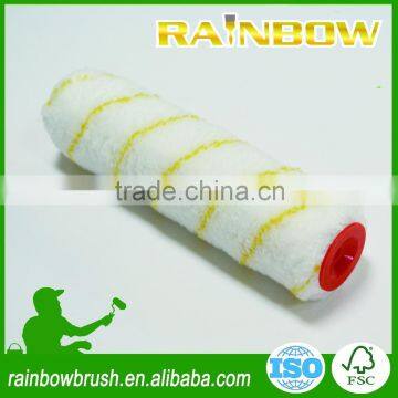 yellow stripe polyamide european style paint roller brush