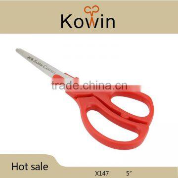 pp colorful handle stainless steel student scissors