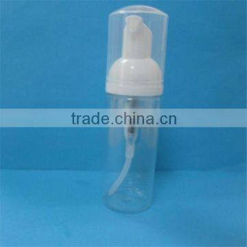 Empty 50ml PET cosmetic lotion pump bottle /shampoo pump bottle(label, silk printing,logo)