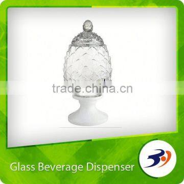 New glass drink dispenser with tap