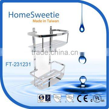 Stainless Steel Bathroom Shelf 2 Tier Door shelf