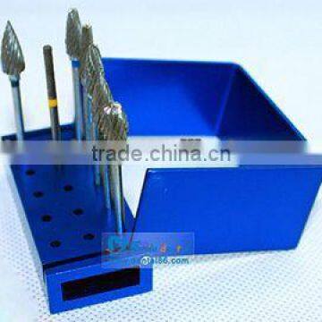 Best selling Aluminum 15 Holes Long Shank Bur Block dental uv sterilizer box