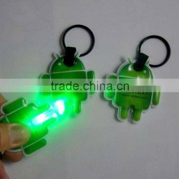 Promotion custom mini pvc led keychain,led pvc keyring                        
                                                Quality Choice