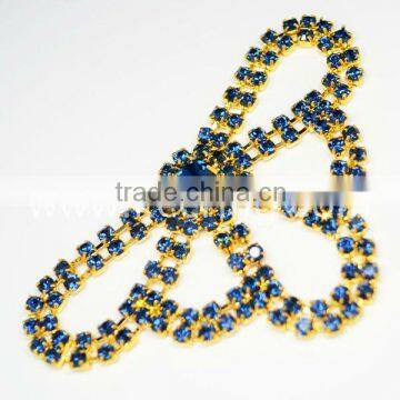 rhinestone buckle crystal ribbon buckle WCK-687