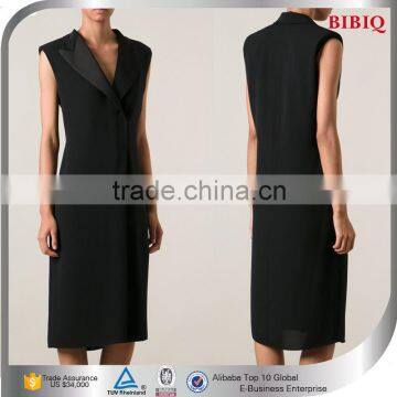 knee length cocktail dresses black elegant v neck career professional dresses cheap career dresses