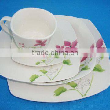 dinner sets ceramic square, china dinnerware sets,flower dinnerware set