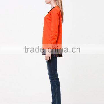 China OEM Garments , Knitted Kids Pullover Sweater , Cotton Gilrs Autumn Tops photo-3