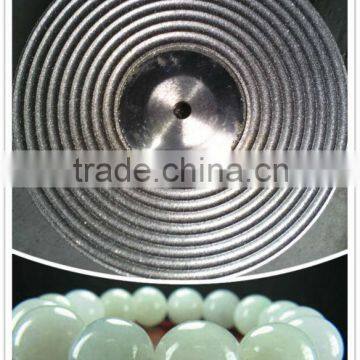 Electroplated diamond grinding plate for jade bead making