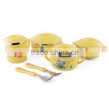 Chinese Wholesale 5 Piece Stainless Steel Mixing Bowl Set With Lids for Children photo-2