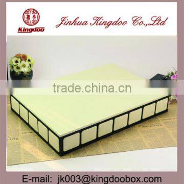 luxury leather jewelry collection MDF box with handle leather gift box