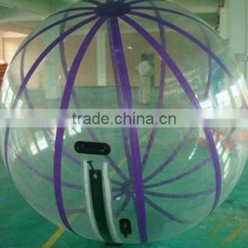 inflatable walking ball with purple stripe