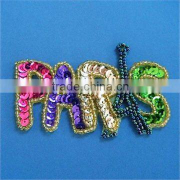 sequin letters clothing craft