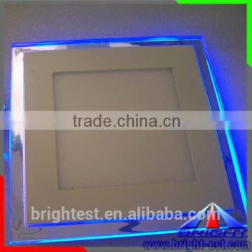 16w With Square Double Color Led Panel Light, Square Ceiling Flat Ultra Thin 180x180mm Double Color Led Panel Light