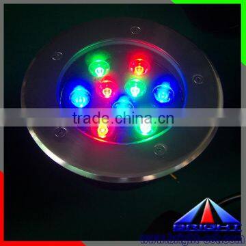 Multicolor 12W Waterproof RGB LED Inground Light IP67