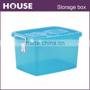 50L Transparent colorful storage box on wheels (S series)