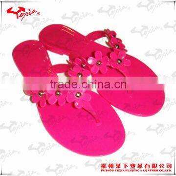 Nude and fashion woman's PVC sandals