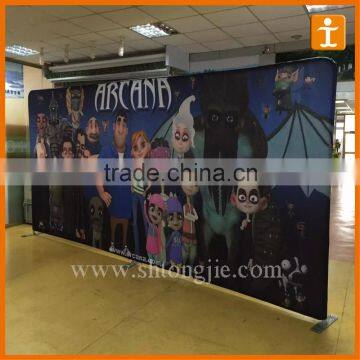 Custom trade show advertising pop up display stand, backdrop banner stand