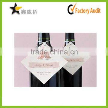 2015 OEM hot custom high grade square sling brand for wine bottle neck