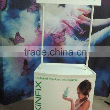 foldable promotion counter with pvc board