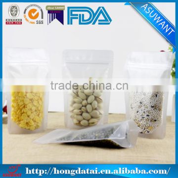 Grind arenaceous material vacuum bag with zipper