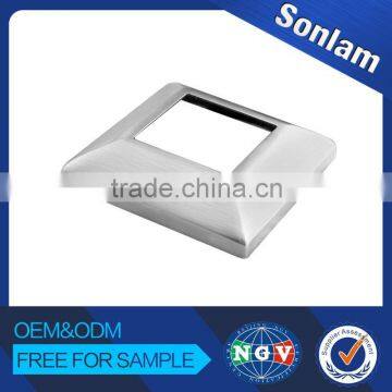 stainless steel square cover for tube