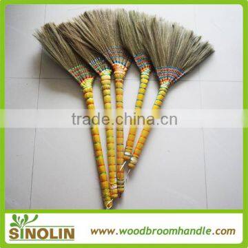 SINOLIN natural straw tiger grass broom with handle