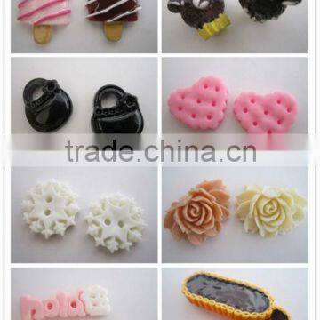 high quality flatback kawaii resin cabochons for nails