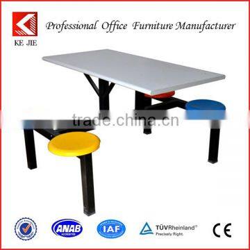 New Design Fast Food Restaurant Table and Chairs with Different Colors