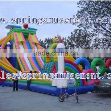 Inflatable Space rockets amusement park for fun SP-FC044