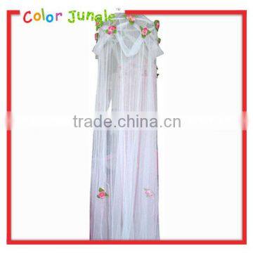 White rose flower decorative decoration net Net for kids mosquito net