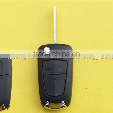 New modified flip key Housing for Chevrolet Cruze 3 buttons key blank with HU100 blade