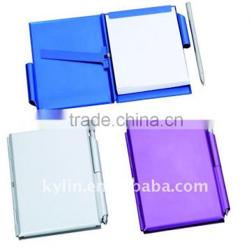 metal notebook with name card holder