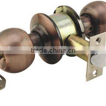 cylindrical door knob lock