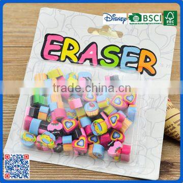 2016 wholesale new style fancy TPR Mini 3D cute eraser for school children